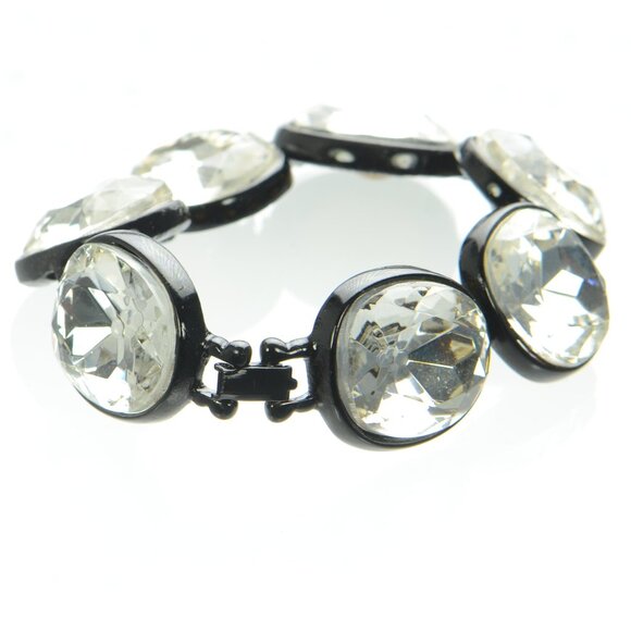 Kenneth Jay Lane Crystal Headlight Bracelet - Picture 4 of 12